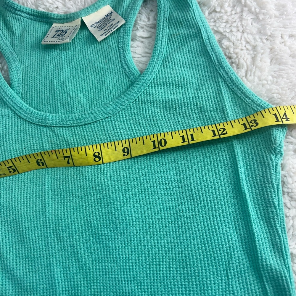 725 Originals Womens  Size Medium Sleeveless tank Top Green # 235 - Picture 5 of 6